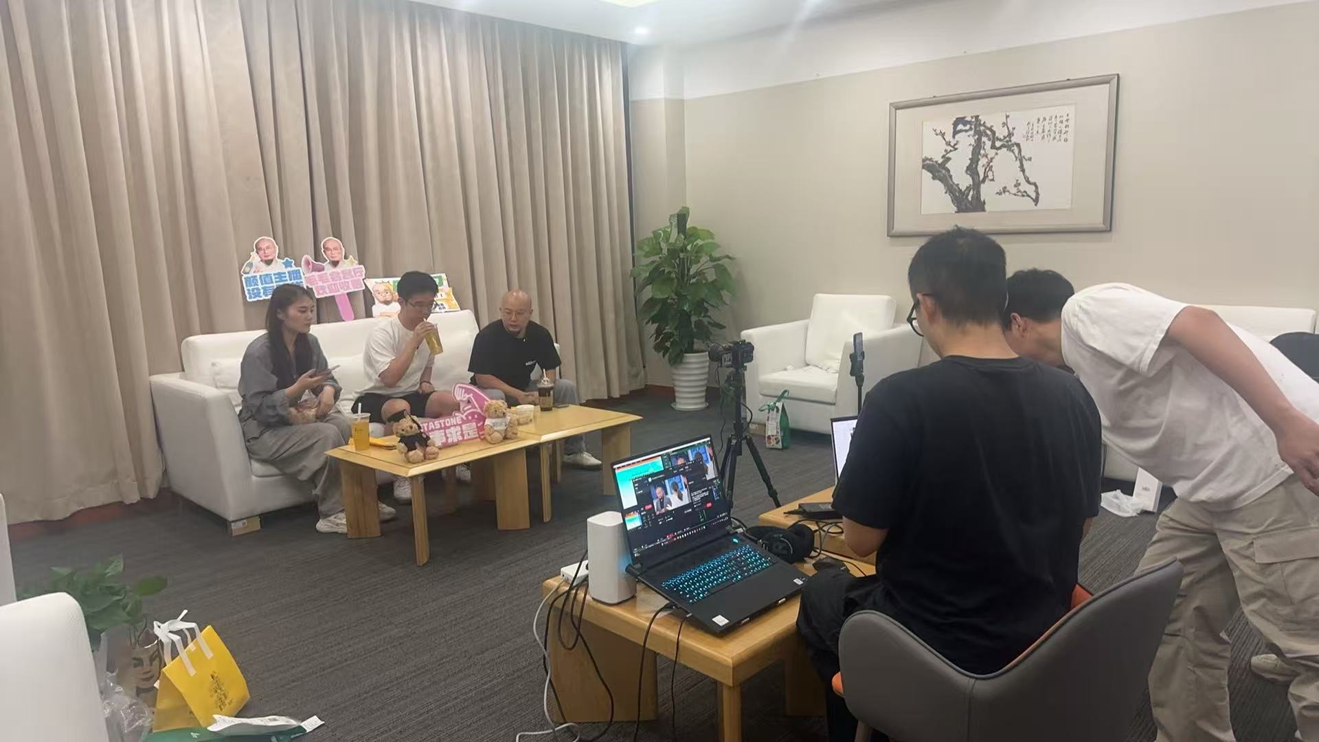 Livestream interview setup