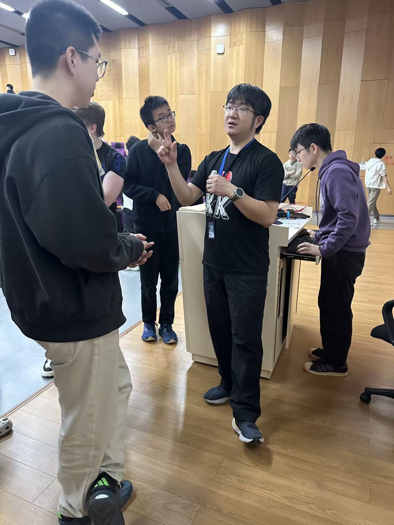 Project demo discussion with students